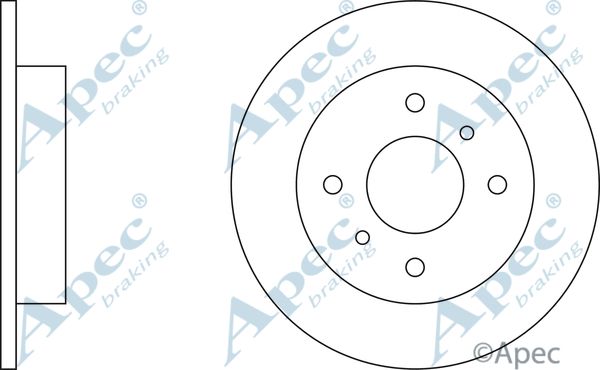 APEC BRAKING stabdžių diskas DSK641